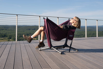 ENO DoubleNest Hammock + Parklite Stand Bundle