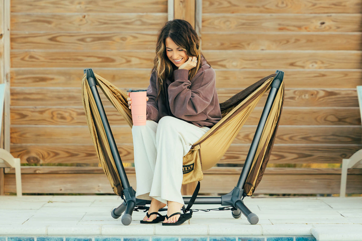 ENO DoubleNest Hammock + Parklite Stand Bundle