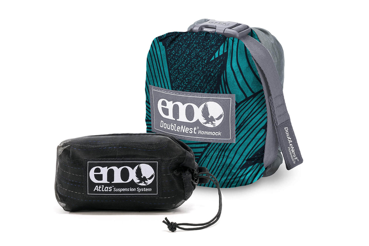 ENO DoubleNest Hammock Print + Atlas Straps Bundle