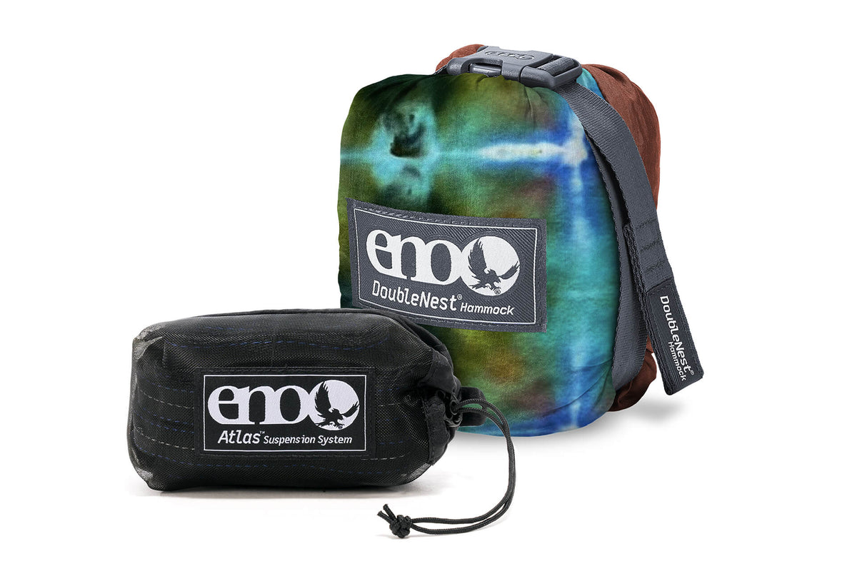 ENO DoubleNest Hammock Print + Atlas Straps Bundle